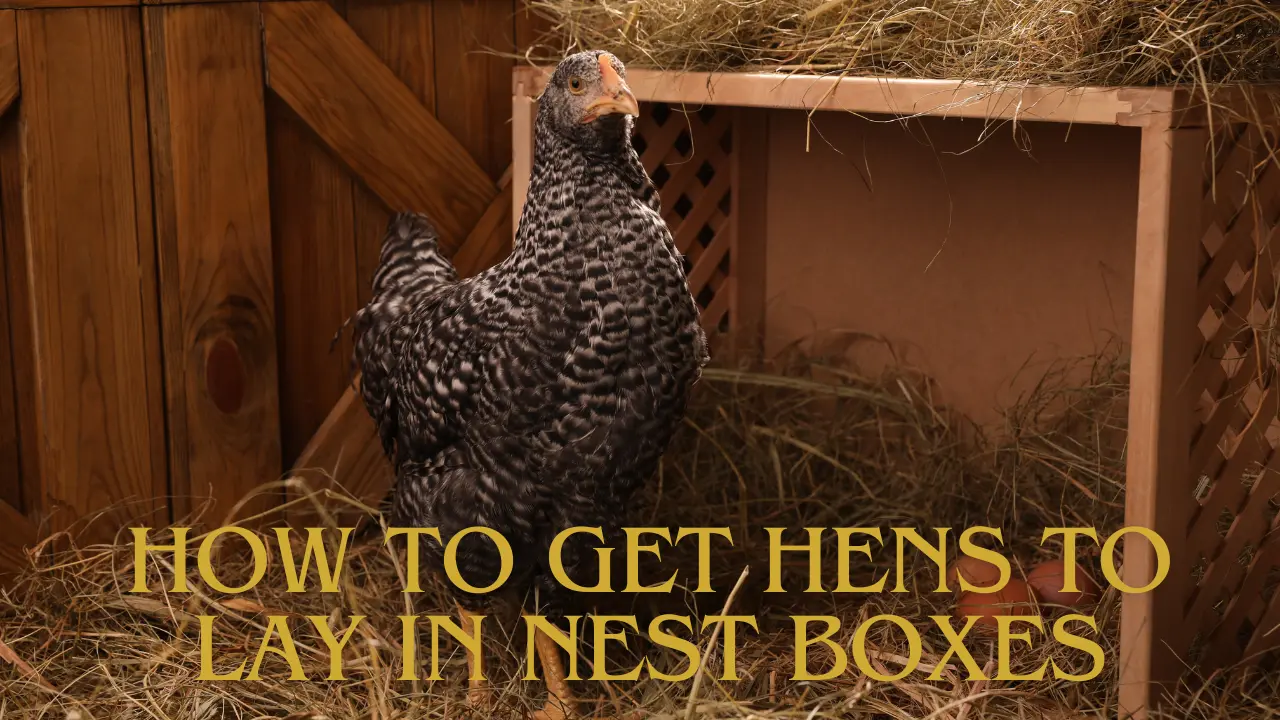 how to get hens to lay in nest boxes